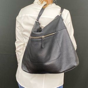 Vince Camuto Black Soft Leather totes